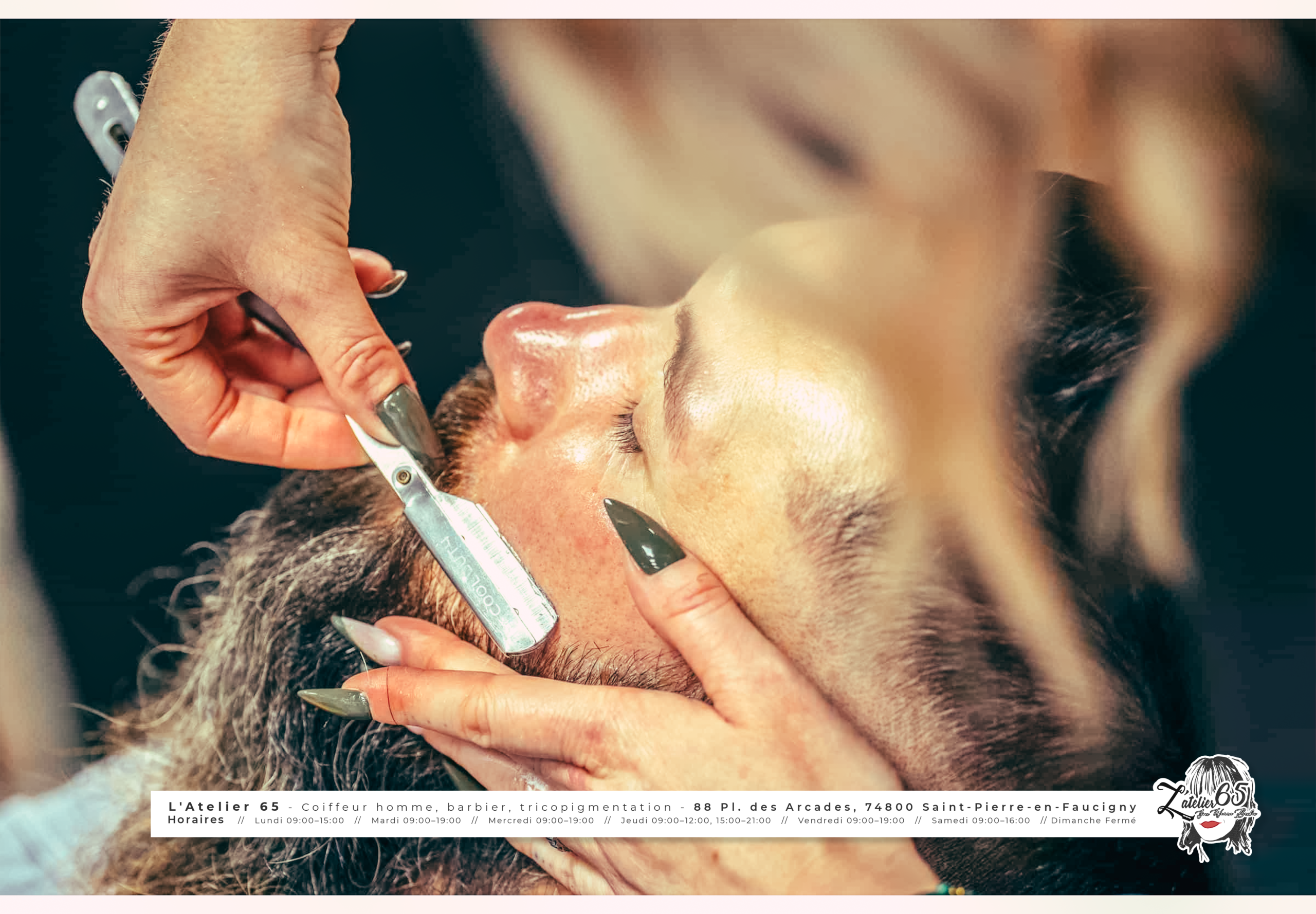 74 Barbes 7 Barber Coiffeur à Saint Pierre en Faucigny - L Atelier 65 - by fadamentalpics
