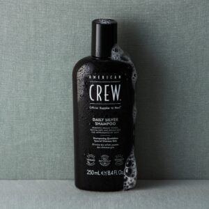 American Crew DAILY SILVER SHAMPOO, Shampooing quotidien, sublimateur de cheveux gris, pour homme 250ml